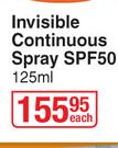Island Tribe Invisible Continuous Spray SPF50-125ml Each