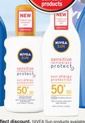 Nivea Sensitive Immediate Protect Sun Spray Or Lotion SPF50+-200ml Each