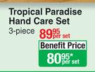 Nature's Nourishment Tropical Paradise Hand Care Set (3 Piece)-Per Set