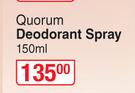 Quorum Deodorant Spray-150ml