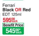 Ferrari Black Or Red EDT 125ml-Each