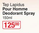 Tep Lapidus Pour Homme Deodorant Spray-150ml
