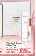 Elizabeth Arden White Tea EDT 100ml + Free EDT 15ml-Per Pack