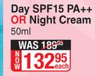 Pond's Day SPF PA++ Or Night Cream-50ml Each
