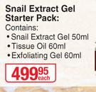 Celltone Snail Extract Gel Starter Pack-50ml Each