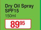 Luv That Sun Dry Oil Spray SPF15-150ml 