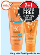 Vichy Ideal Soleil Mattifying Dry Touch Sun Fluid Lotion SPF50-50ml Each