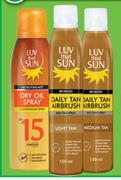 Luv That Sun Bronzed Daily Tan Airbrush Self Tan Spray Assorted-150ml Each