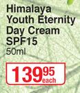 Himalaya Youth Eternity Day Cream SPF15-50ml Each
