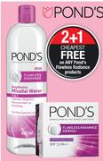 Pond's Brightening 3 In 1 Micellar Water-400ml Each