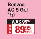 Benzac AC 5 Gel-15g Each