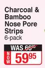 T-Zone Chaocoal & Bamboo Nose Pore Strips-6 Pack