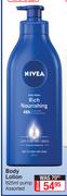Nivea Body Lotion 625ml Pump Assorted 