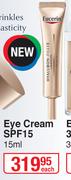 Eucerin Eye Cream SPF15-15ml Each