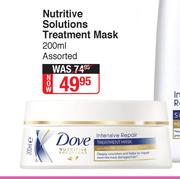 Dove Nutritive Solutions Treatment Mask Assorted-200ml 
