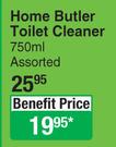 Home Butler Toilet Cleaner Assorted-750ml