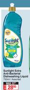 Sunlight Extra Anti Bacterial Dishwashing Liquid Assorted-750ml