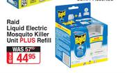 Raid Liquid Electric Mosquito Killer Unit Plus Refill