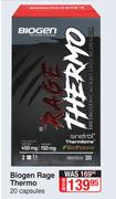 Biogen Rage Thermo-20 Capsules