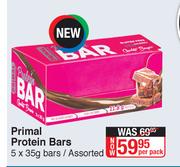 Primal Protein Bars Assorted-5 x 35g Per Pack