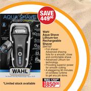 Wahl Aqua Shave Lithium Ion Rechargeable Shaver
