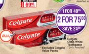 Colgate Optoc White Toothpaste Assorted-For 2 x 75ml 