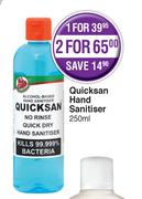 Quicksan Hand Sanitiser-250ml Each