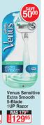 Venus Sensitive Extra Smooth 5 Blade 1 UP Razor