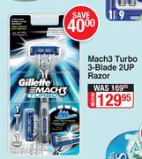 Gillette Mach 3 Turbo 3 Blade 2 UP Razor