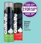 Gillette Shave Foam Assorted-200ml