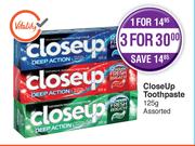 Close Up Toothpaste Assorted-3 x 125g