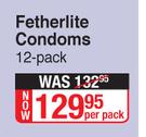 Durex Fetherlite Condoms 12 Pack-Per Pack