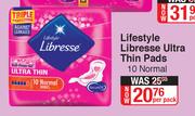 Lifestyle Librese Ultra Thin Pads 10 Normal-Per Pack