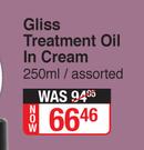Schwarzkopf Gliss Treatment Oil In Cream Assorted-250ml