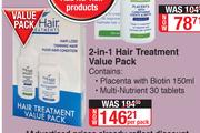 Nu-Hair 2 In 1 Hair Treatment Value Pack-Per Pack