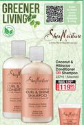 Shea Moisture Coconut & Hibiscus Conditioner Or Shampoo Assorted-237ml Each