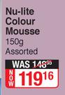 Nu-Lite Colour Mousse Assorted-150g