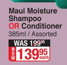 Maui Moisture Shampoo Or Conditioner Assorted-385ml Each