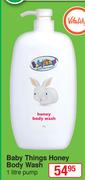 Baby Things Honey Body Wash-1 Litre Pump