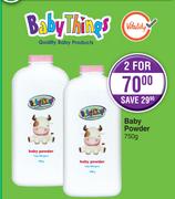 Baby Things Baby Powder-For 2 x 750g 