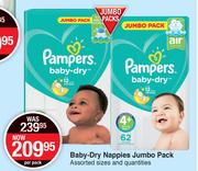 Pampers Baby Dry Nappies Jumbo Pack-Per Pack