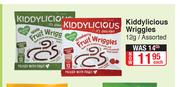 Kiddylicious Wriggles-12g Each