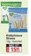 Kiddylicious Straws-12g Each