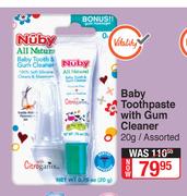 Nuby Baby Toothpaste With Gum Cleaner-20g