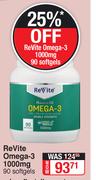 Revite Omega-3 1000mg-90 Softgels