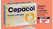 Cepacol Throat Lozenges-24 Lozenges