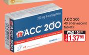 ACC 200-40 Effervescent Tablet