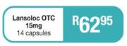 Lansoloc OTC 15mg-14 Capsules