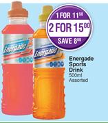 Energade Sports Drink Assorted-For 2 x 500ml