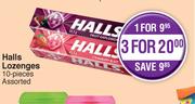 Halls Lozenges Assorted-10 Pieces